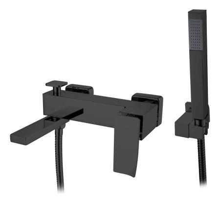 Смеситель для ванны Boheme Q BlackBlack.2_Комплект 143-BB.2