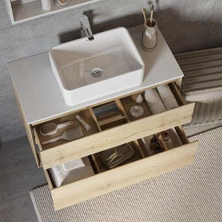 Roca Mila Раковина накладная 50x35x19см, без отв., цвет: белый