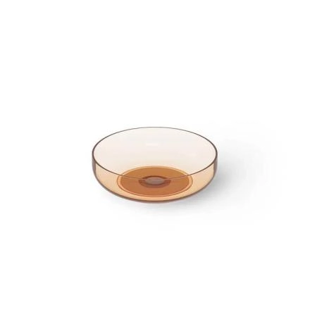 Dea Design Washbasins Раковина 40х40х12см., накладная, без отв., Glasstech, прозрачная смола, цвет: Sunset R1