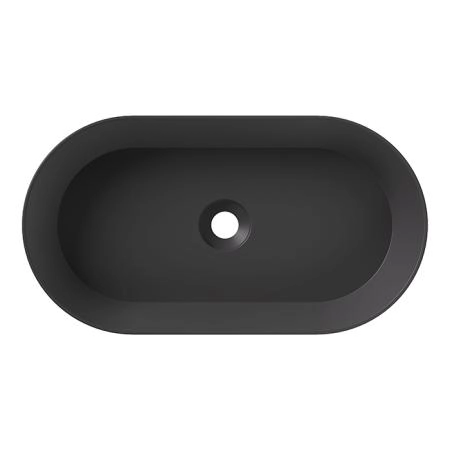 Alice Spy Oval Раковина 65x36х12см., накладная, без отв., цвет: чёрный матовый