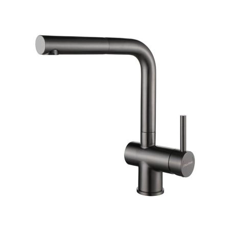 Смеситель для кухни Paulmark Dosse вороненая сталь Do214418-GM