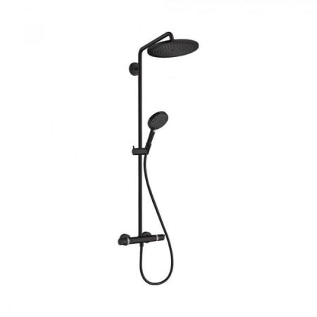 Hansgrohe 26890670 Croma Select S Душевая система для душа с термостатом ?280/100 мм, 3 режима, матовый черный