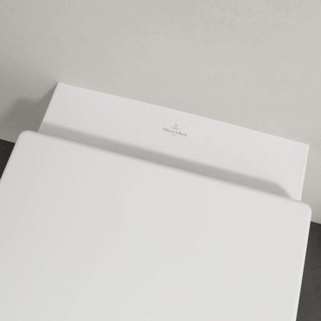 Villeroy&Boch Architectura Унитаз подвесной 37x53см, безободковый, сиденье микролифт, CeramicPlus, цвет: альпийский белый