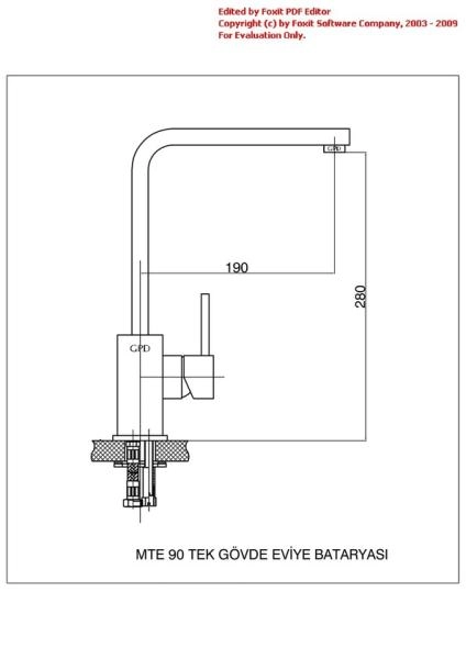 Смеситель для кухни GPD QUADRO MTE90 хром