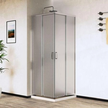 Душевой уголок Vincea City VSS-5CT800MT, 800*800, хром, стекло текстурное