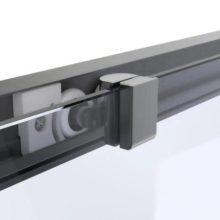 Душевой уголок Vegas-glass ZP+ZPV Protec 125*90 06 10, профиль GunMetal, стекло сатин