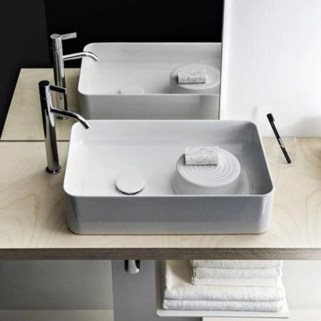 Laufen VAL Раковина-чаша 55х36х12.5 см, без отв., покрытие LCC, цвет: белый