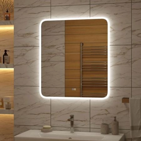 Зеркало Континент Glamour medium 800x900 ЗЛП730 с подсветкой