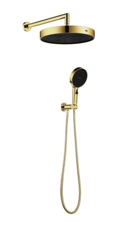 Лейка ручная+верхняя+выпуск+шланг Boheme CELLGOLD 427-G