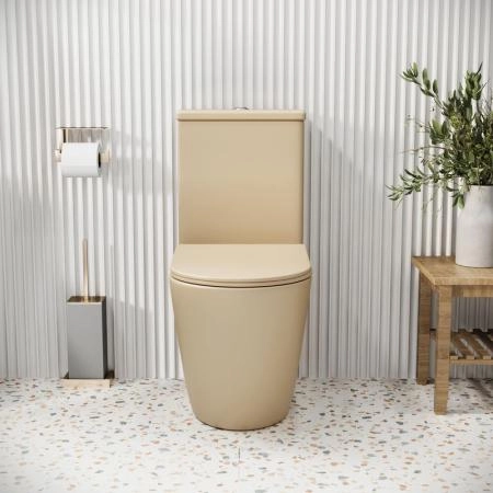 Унитаз Grossman GR-4480BEMS Color (620*365*810) БЕЖЕВЫЙ МАТОВЫЙ напольный Безободковый