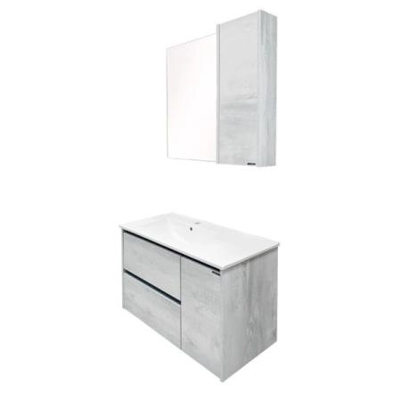 Тумба с раковиной Comforty Бремен-90 дуб белый