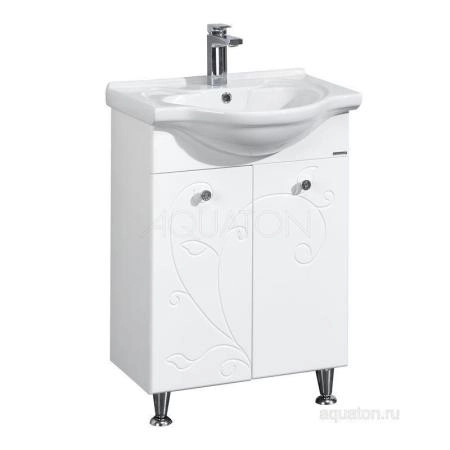 Тумба под раковину Акватон Лиана 60 см цвет белый