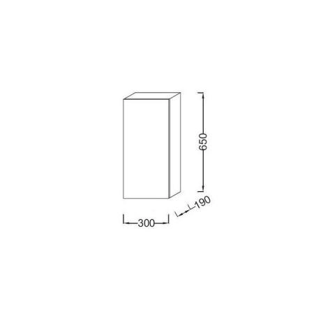 Пенал Jacob Delafon PARALLEL EB513D-E10 30 см подвесной правый дуб квебекский