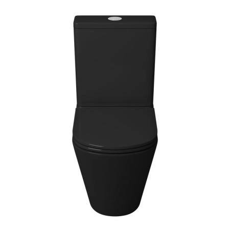 Унитаз Grossman GR-4450BMS (605*380*825) ЧЕРНЫЙ МАТОВЫЙ напольный Безободковый с тонкой крышкой