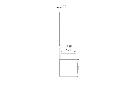 Тумба под раковину ASB-Woodline Рома 100 С под столешницу подвесная (Белый )