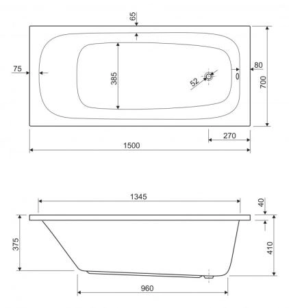 Ножки для ванны Cezares LEG-KIT-100 универсальные