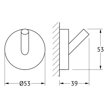 Крючок  ARTWELLE Harmonie HAR 001 хром