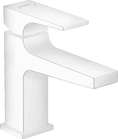 Hansgrohe 32500700 Metropol Смеситель для раковины 89 мм, Push-Open матовый белый