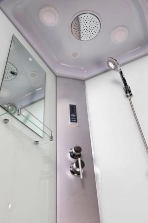 Душевая кабина Niagara NG-1101-14P 900х900х2150 низкий поддон 13см стекло матовое с полкой