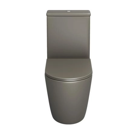 Унитаз Grossman GR-4480GSMS Color (620*365*810) ХАКИ МАТОВЫЙ напольный Безободковый с тонкой крышкой