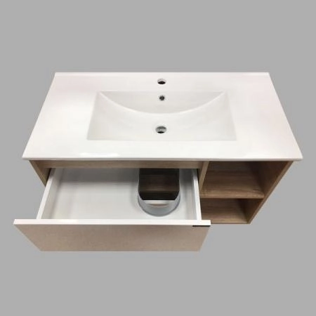 Тумба с раковиной Comforty Гамбург-90 дуб сонома