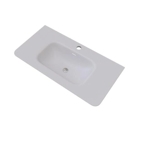 Раковина KNOTLOR ГРАЦИЯ FWB110900WY, встраиваемая матовый белый, 90 см