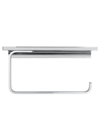 Держатель для туалетной бумаги с полкой WONZON & WOGHAND ECLIPSE, Хром (WW-9126-CR)