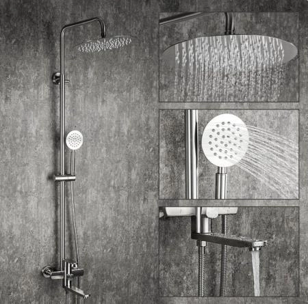 Душевая система Frap F24805 для ванны ,сатин