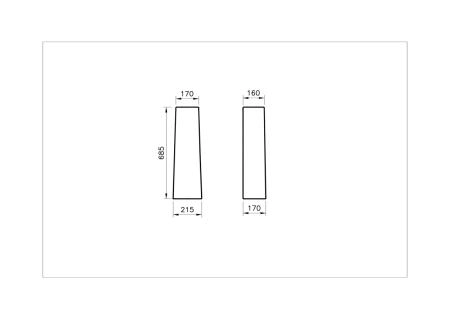 Пьедестал для раковины VitrA S20 5529B003-0156 белый