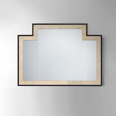 Devon Small Vogue 2 Зеркало 104*2*h77 см, цвет: черная глянцевая лакировка с внутр рамкой  &ldquo;antique alluminium leaf&rdquo;