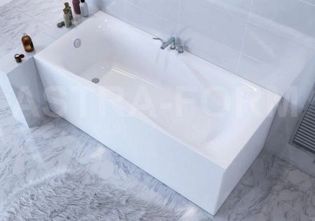 Ванна Astra Form ВЕГА ЛЮКС 170х80 белая иск. камень