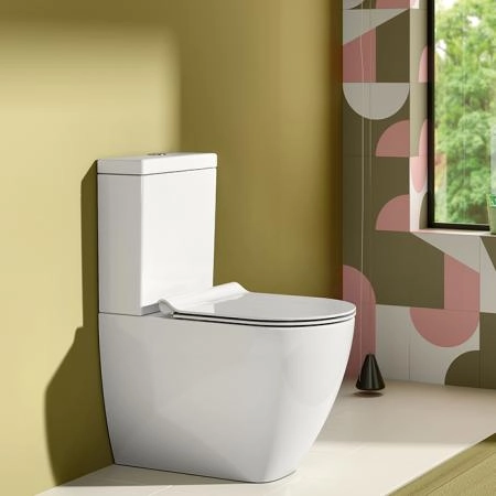 Catalano Sfera Унитаз моноблок 63х36см., безободковый, покрытие Cataglaze, цвет: белый глянцевый