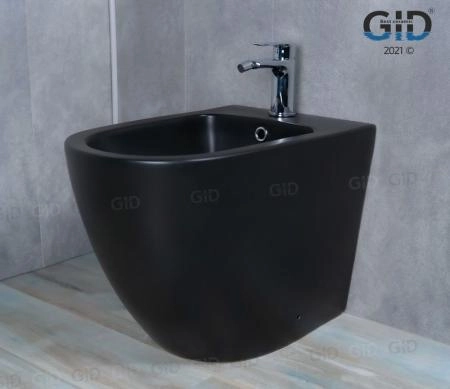 Биде Gid BDN-36BM 56 см напольное черный матовый