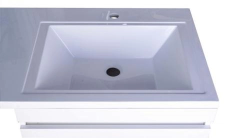 Тумба напольная Style Line Даллас 120 (3 ящ.) Люкс белая, PLUS