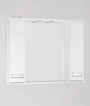 Зеркальный шкаф Style Line Elfante Ирис 100/С с подсветкой, белый
