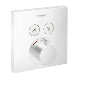 Hansgrohe 15763700 ShowerSelect Термостат для 2х потребителей, матовый белый