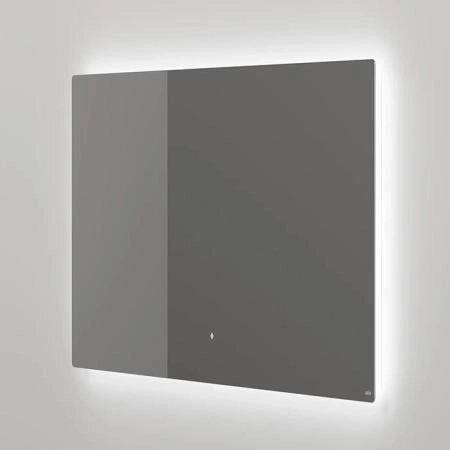 Salini Зеркало для ванны OMBRA 100х90х2.5см., с LED подсветкой, влагостойкое AGC Сrystalvision, сенс. выкл., крепления, обогрев, антизапот.