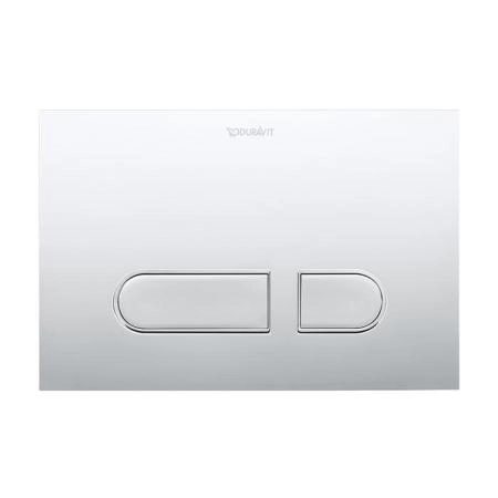 Duravit DuraSystem Клавиша смыва для унитаза, механический смыв, пластик, цвет: хром