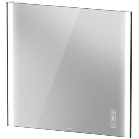 Duravit XViu Зеркало с подсветкой 800x820x40мм, цвет: матовый черный