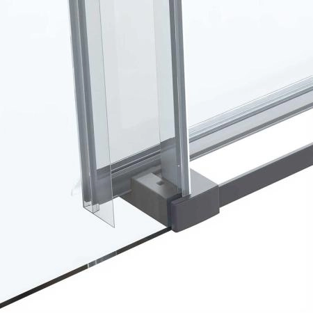 Душевая дверь Vincea Como Soft VDS-1CS110CLGM, 1100, вороненая сталь, стекло прозрачное