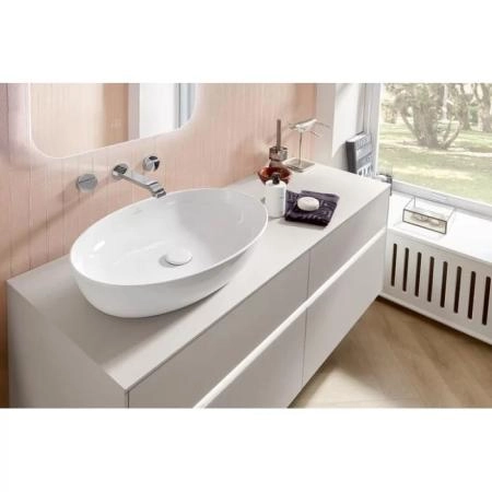 Villeroy&Boch Artis Раковина 61х42х12.5см., накладная, без отв., без перелива, TitanCeram, цвет: альпийский белый