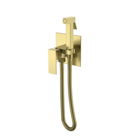Смеситель гигиенический Boheme Qubic Matt Gold 477-MG