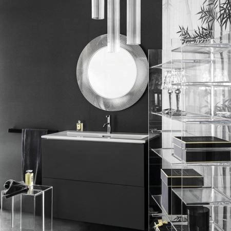 Laufen Kartell Зеркало круглое d=78см, настенное, без подсветки, цвет: серебряный
