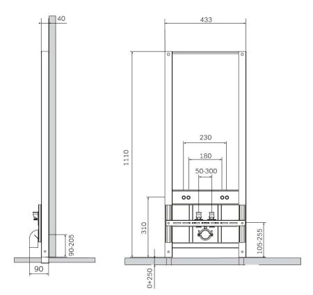 Инсталляция AM.PM I032701 для биде