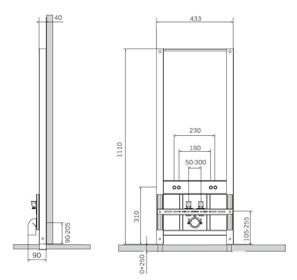 Инсталляция AM.PM I032701 для биде