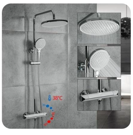 Душевая система Gappo G2403-48 термостат белый/хром