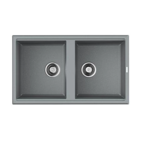 Кухонная мойка Omoikiri Tedori 86-2-GR Tetogranit/leningrad grey 4993572