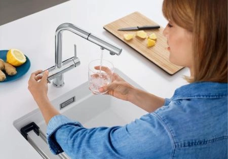 Смеситель Blanco FONTAS-S II 525199 нержавеющая сталь UltraResist (PVD Steel) для мойки