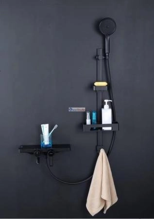 Смеситель Gappo G3296-26 черный матовый для ванны