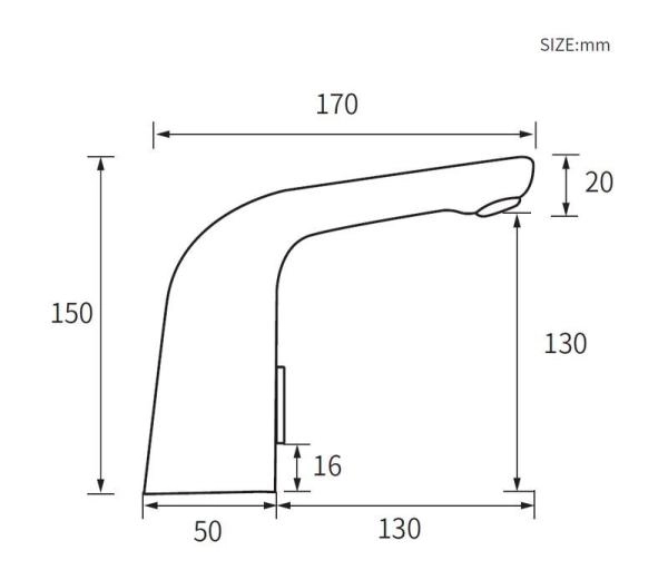 Смеситель для раковины ESKO сенсорный SNR 26 хром
